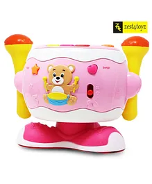 Zest 4 Toyz Dreaming Party Happy 360 Degree Rotating Drum With Handle - Pink