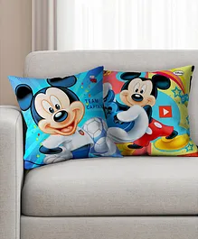 Athom Trendz Disney Mickey Mouse Cushion Cover Pack of 2 - Multicolor