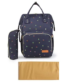 Bagsinfinitee Backpack Printed Diaper Bag - Blue