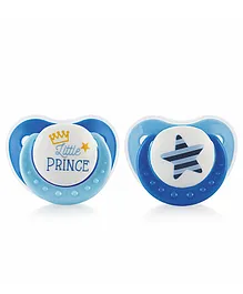 Beebaby Orthodontic Silicone Baby Pacifier with Protective Cap  Pack of 2 - Blue