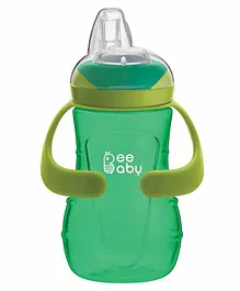 Beebaby Soft Silicone Spout Sippy Cup with Handle Green - 250 ml