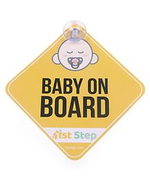 Safety 1st Pink Baby On Board Sign Window Suction Hook Girl Car Signs