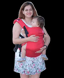 Anmol Baby Flexy Carrier with Adjustable Straps & Head Support - Red