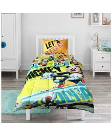 Pace Disney Mickey Mouse 100 % Cotton Comforter With Pillow Cover - Multicolor