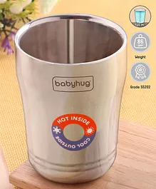 Babyhug Double Wall Stainless Steel Tumbler with Ringer - 120 ml