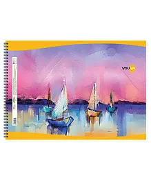 Youva Soft Bound Drawing Book with Landscape Cover 60 Pages - Pack of 4