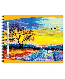 Youva Soft Bound Drawing Book with City Landscape Cover 36 Pages - Pack of 4