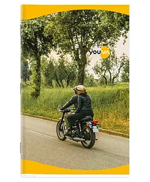 Youva Soft Bound Single Line Long Book Pack of 6 (Assorted Cover Prints) - 160 Pages Each