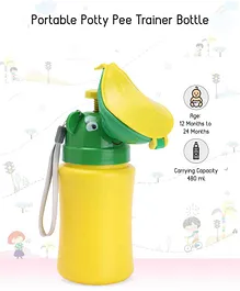 Baby Girl Portable Pee Trainer Bottle - Yellow Green