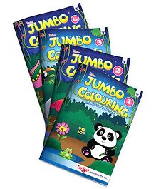 Target Publications Blossom Jumbo Creative Colouring Book Combo Level 1 to 4 Pack of 4 Books - English