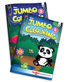 Target Publications Blossom Jumbo Creative Colouring Books Pack of 2 - English