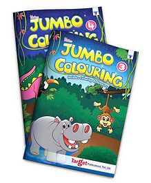 Target Publications Blossom Jumbo Creative Colouring Books Pack of 2 - English