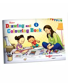 Target Publication Blossom Drawing and Colouring Book Level 1 - English