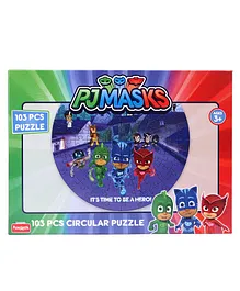 PJ Masks Circular Jigsaw Puzzle Multicolor - 103 Pieces