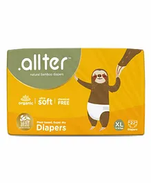 Allter Organic Bamboo Diaper Extra Large - 22 Pieces