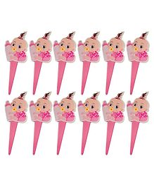 Amfin Baby Shower Cupcake Toppers Pink - Pack of 12