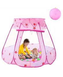 Playhood Pop Up Play Tent House Star Print - Pink