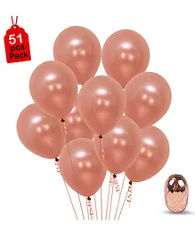 Party Propz Balloons Combo Set Pink - 51 Pices