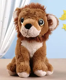 Starwalk Sitting Lion Plush Toy Brown - Height 23 cm 
