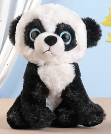 Starwalk Sitting Panda Plush Toy Black White - Height 23 cm 