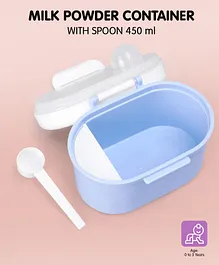 Milk Powder Container With Spoon 450 ml - Blue