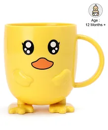 Polypropylene Mug with Handle Yellow - 400 ml
