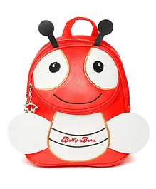 Kids On Board Ladybug Patch Backpack - Red