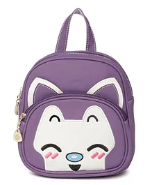 Kids On Board Cat Patch Backpack - Purple