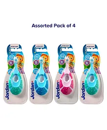 Jordan Step by Step Toothbrushes - Pack of 4 (Colour May Vary)