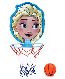 Disney Frozen Elsa Face Cut Basket Ball Set - Red (Ball Print May Vary)