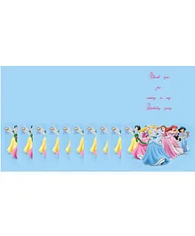 Funcart Disney Princess Thank You Cards Blue - Pack of 10