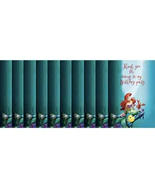 Funcart Little Mermaid Thank You Cards Green - Pack of 10