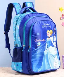 Disney Princess School Bag Cinderella Print Blue -  18 Inches