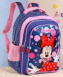 Disney Minnie Mouse School Bag Blue - 14 Inches