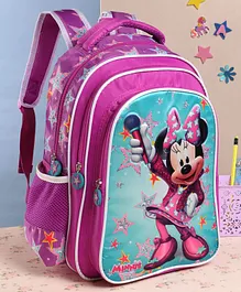 Disney Minnie Mouse School Bag Purple Light Blue - 14 Inches