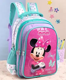 Disney Minnie Mouse School Bag Pink Purple - 16 Inches