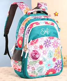 Steffi School Bag Floral Print Pink - 19 Inches