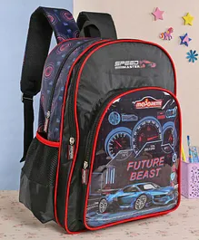 Majorette School Bag Future Beast Print Black - 16 Inches