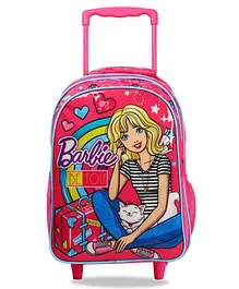 Barbie Trolley Backpack Pink - 16 Inches