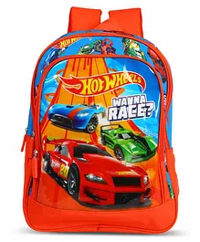 Hot Wheels School Bag Red - 14 Inches