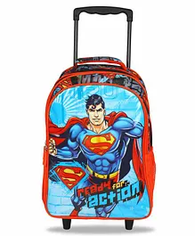 DC Comics Superman Trolley Bag Red Blue - 16 Inches
