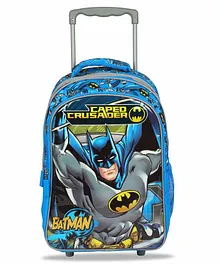 DC Comics Batman Trolley Bag Blue Grey - 16 Inches