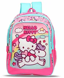 Hello Kitty School Bag Blue Pink - 14 Inches