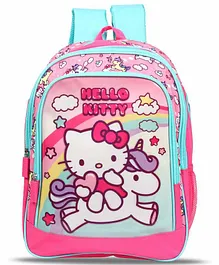 Hello Kitty School Bag Blue Pink - 16 Inches