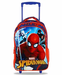 Marvel Spiderman Trolley Bag Red Blue - 16 Inches