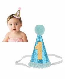 Babymoon Sparkle Princess 1st Birthday Hat (Colour May Vary)