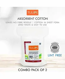 Tulips Absorbent Cotton Wool Pack of 2 - 100 gm each