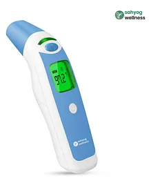 Sahyog Wellness Multi Function Non-Contact Forehead & Ear Infrared Thermometer - Blue & White