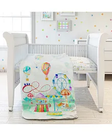 Fancy Fluff Organic Comforter Carnival Print - Multicolor
