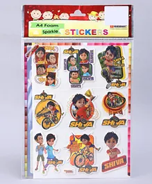 Sticker Bazaar Foam Sparkle Shiva Stickers Multicolor - 16 Pieces